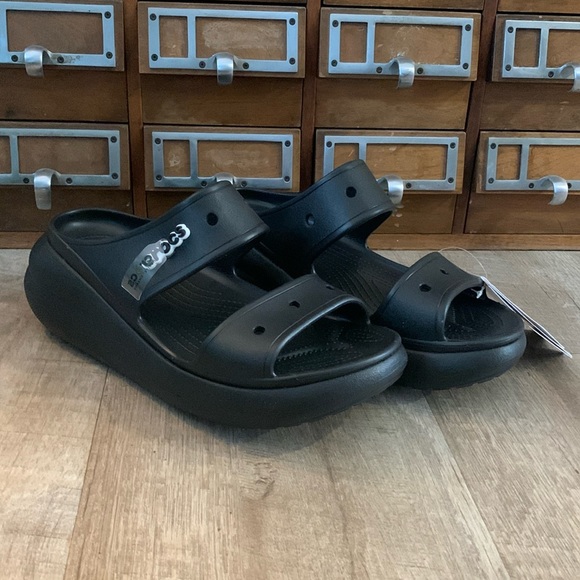 CROCS Other - Crocs Crush Clogs Jibbitz Size 12 Black Men’s